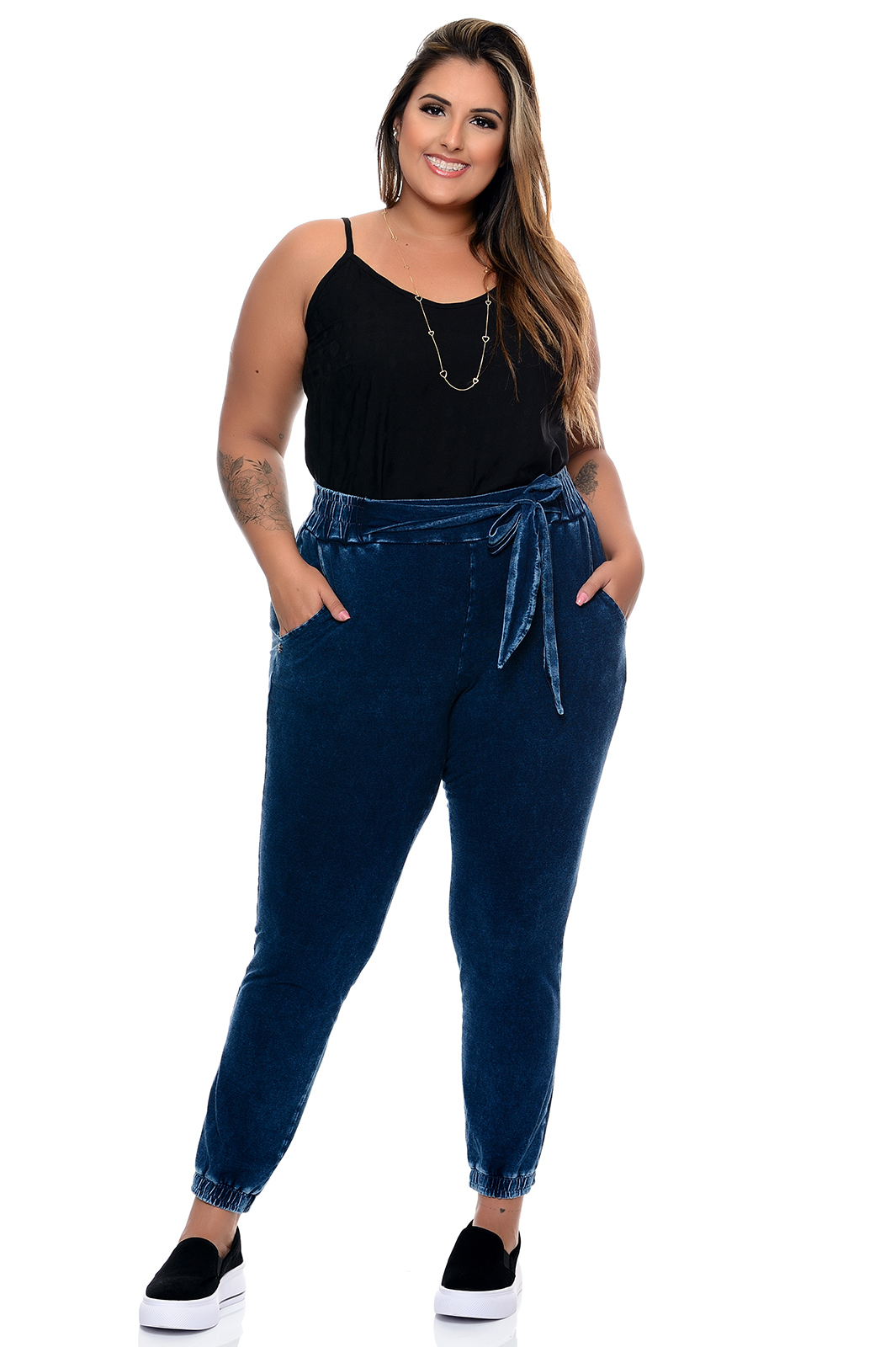 Calça Plus Size Jogger Malha Jeans Vk Moda a Maior e Melhor Loja Online.