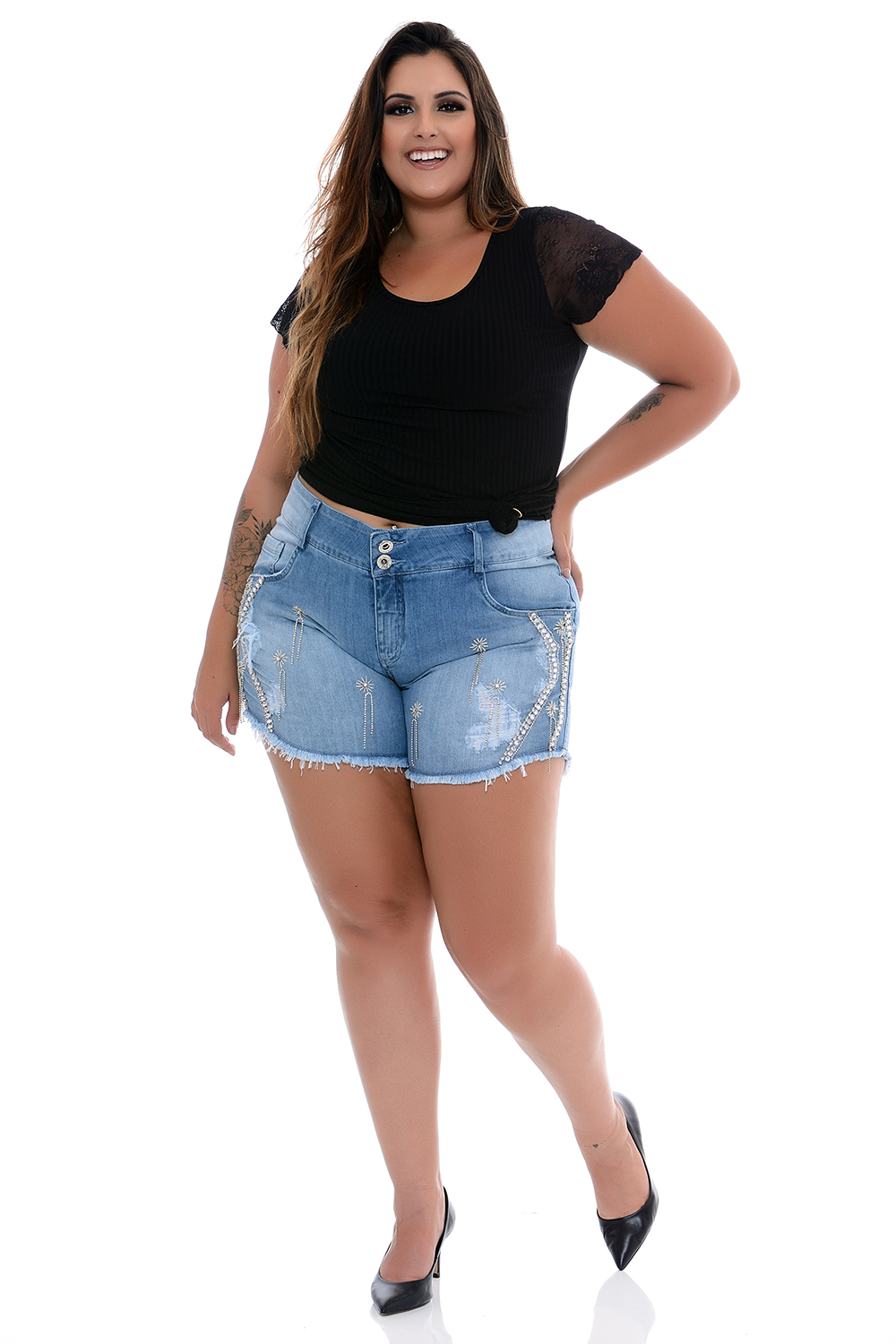 short de corrente do lado