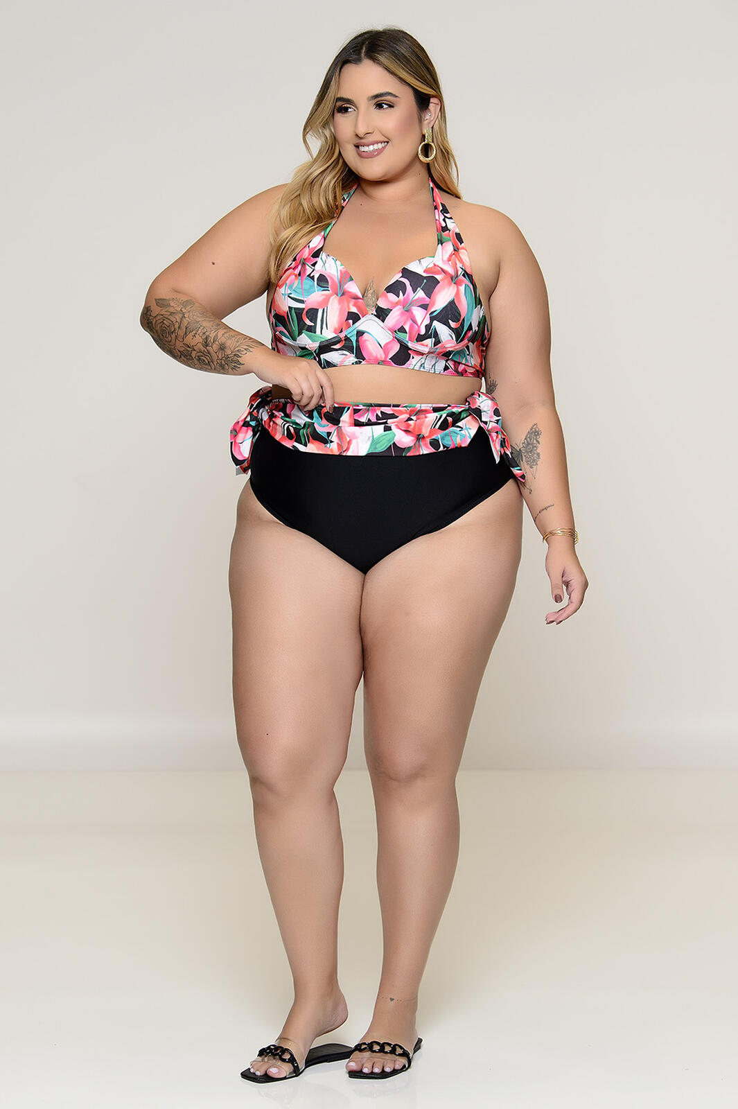 Biqu Ni Plus Size Com Sa Da Embutida L Rio Vk Moda Plus Size