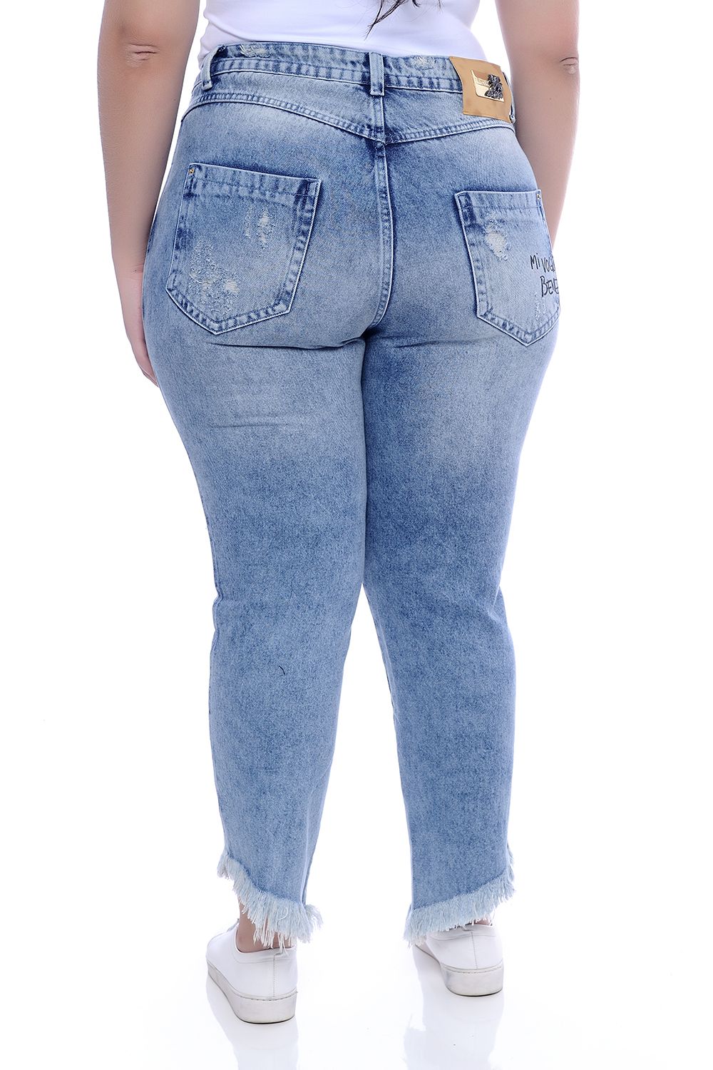Calça jeans feminina boyfriend alta Plus Size - Loja Lafa Moda Plus -  Compre Moda Femininas Plus Sizes