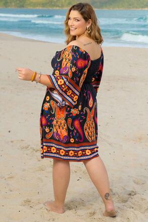 Vestido Plus Size Bruma Solar