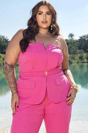 Conjunto Plus Size Zurique Pink