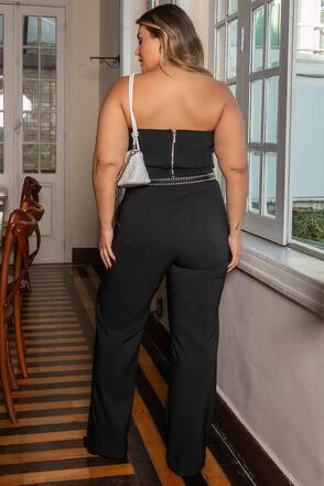 Calça Plus Size Alfaiataria Bergamo Preto