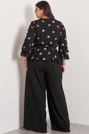 Blusa Plus Size Shell Manga Longa