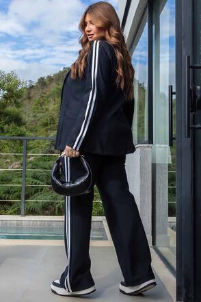 Blazer Plus Size Power Track Preto