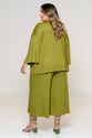 Trijunto Plus Size Kimono Verde