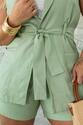 Conjunto Plus Size Max Colete e Saia Short