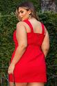 Conjunto Plus Size Alfaiataria Vermelho