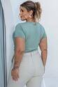 Calça Plus Size Cenoura Alfaiataria Sarjada