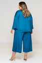 Trijunto Plus Size Kimono Azul