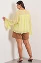 Blusa Plus Size Miche Manga Longa