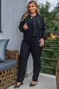 Conjunto Plus Size Jaqueta e Calça Preto