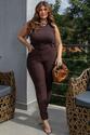 Calça Montaria Plus Size Marrom