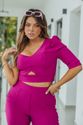 Cropped Plus Size um Ombro Só