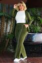 Conjunto Plus Size Blazer e Calça Moletinho Verde