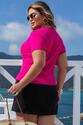 T-shirt Plus Size Canelada Pink