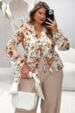 Bata Plus Size Tule Estampado