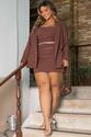 Short Saia Alfaiataria Marrom