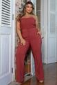 Calça Plus Size Alfaiataria Bergamo Telha