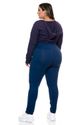 Calça Plus Size Legging Fuso Sport Style Azul