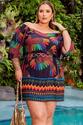 Vestido Preto Plus Size Curto