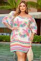 Vestido Plus Size Off White Curto