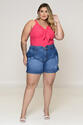 Cropped Plus Size Rosa Chiclete