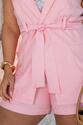 Conjunto Plus Size Max Colete e Saia Short