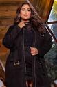 Conjunto Plus Size Casaco Utilitario e Saia