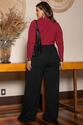 Blusa Plus Size Canelada Com Pregas