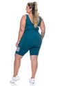 Bermuda Fitness Plus Size Proteção UV 50+ Verde