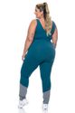 Calça Fitness Plus Size Proteção UV 50+ Verde