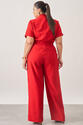 Conjunto Plus Size Stef Blusa e Calça Vermelho