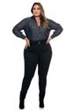 Camisa Jeans Cropped Plus Size