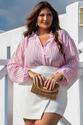 Short  Saia Plus Size Transpassado Bergamo Branco