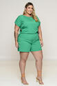 Blusa Plus Size em Viscose Verde