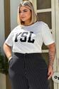 T-shirt Plus Size em Algodão Básica