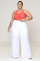 Cropped Plus Size Coral