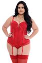 Corselet Plus Size Luxo Red
