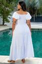 Vestido Plus Size Rainha do Sol Branco