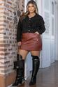 Short Saia Short Country Glam - Marrom