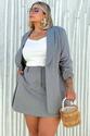 Max Blazer Plus Size Alfaiataria Milano