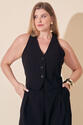 Conjunto Plus Size Colete e Calça Preto