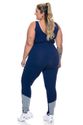 Calça Fitness Plus Size Proteção UV 50+ Azul
