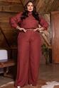 Conjunto Plus Size Pesponto Telha