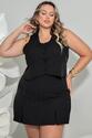 Conjunto Preto Plus Size Risca de Giz