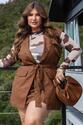 Maxi Colete Plus Size em Corino