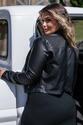 Jaqueta Plus Size em Courino