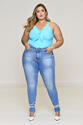 Cropped Plus Size Azul
