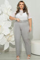 Calça Plus Size Alfaiataria Cinza